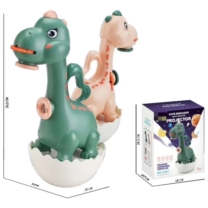 2024 New Product Children Multifunctional Cartoon Mini Dinosaur Projector Toys Educational Drawing Toy For Kids