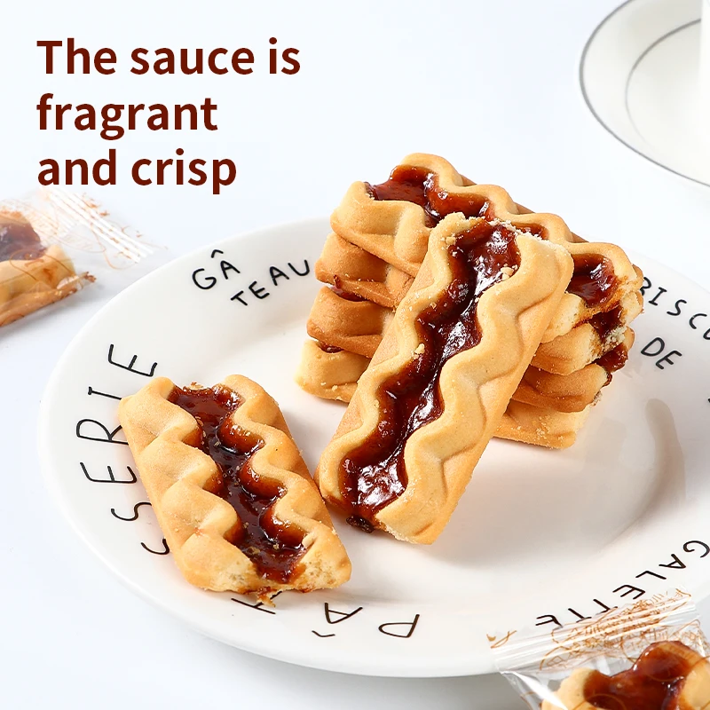 Famous Product from Malaysia fruit jam filled sandwich biscuits cookie cartridge packaging cookies 105g/box