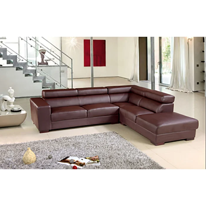 White modern furniture with sofa L shape