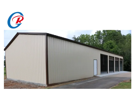 S-Meta Prefab House with High Size Storage Room and Outdoor Car Garage Steel Structure 4 cars
