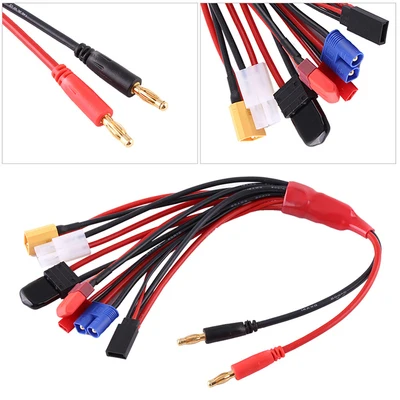Multifunctional Lithium B6 Charger Convert line for Remote Control Aircraft and Car 8 in 1 B6 Soft Silicone Wire Transfer Cable