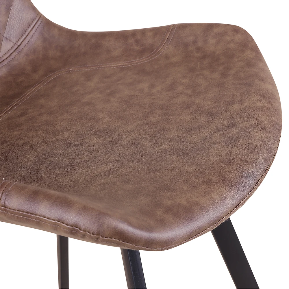 Diamond topline decorative leather indoor bar chair for bar kitchen furniture bar stool metal chairs industrial restaurant