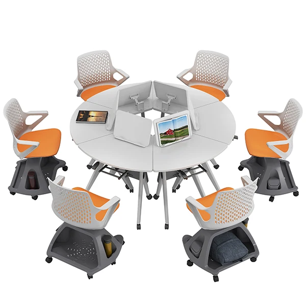
New Design School University Chair Study Chair With Writing Pad Classroom Chairs With Wheel 