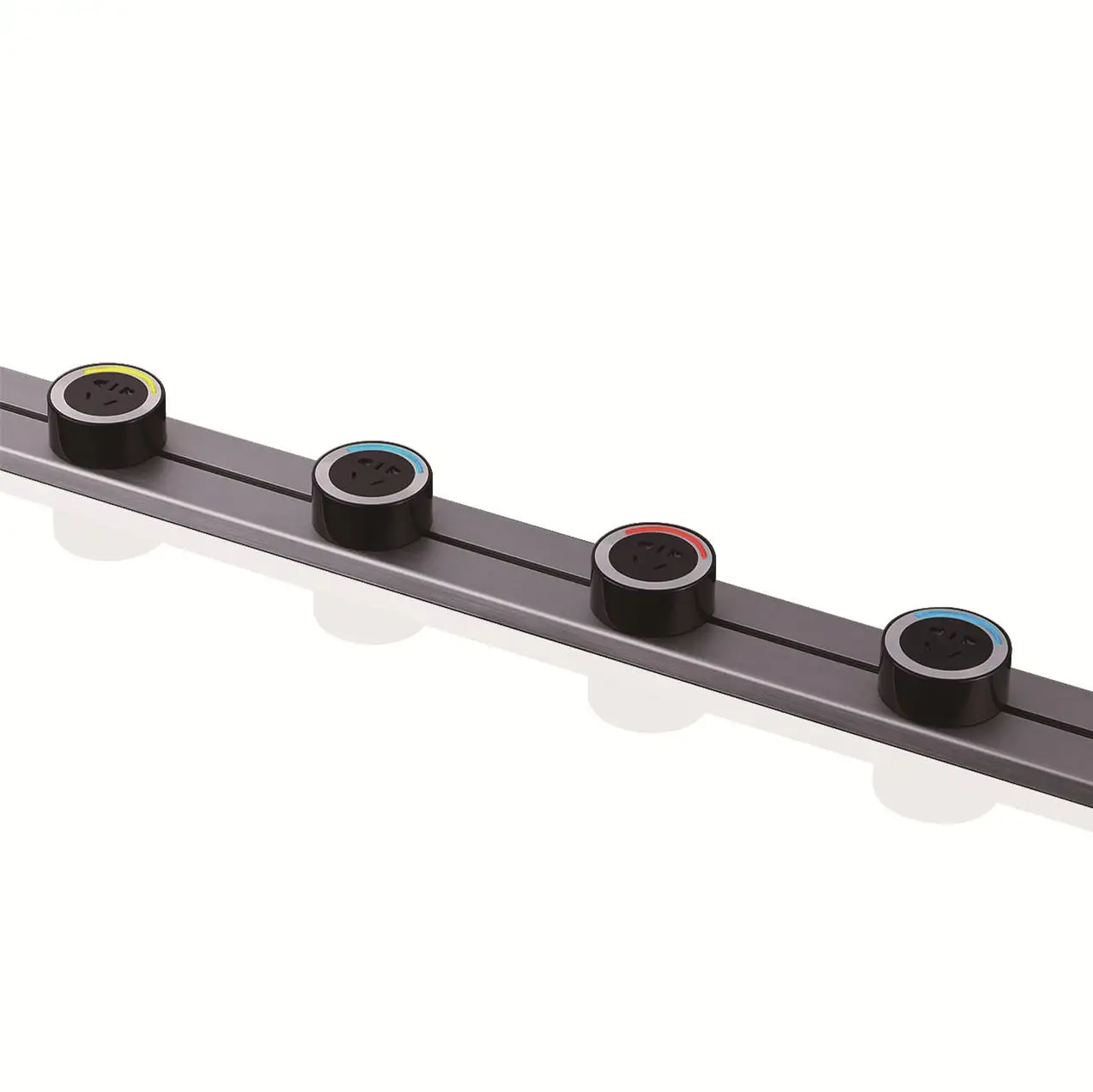 Universal Multi Smart Office Desk Power Track System Electric Socket Outlet / Electric Track For Multi Electrical Sockets