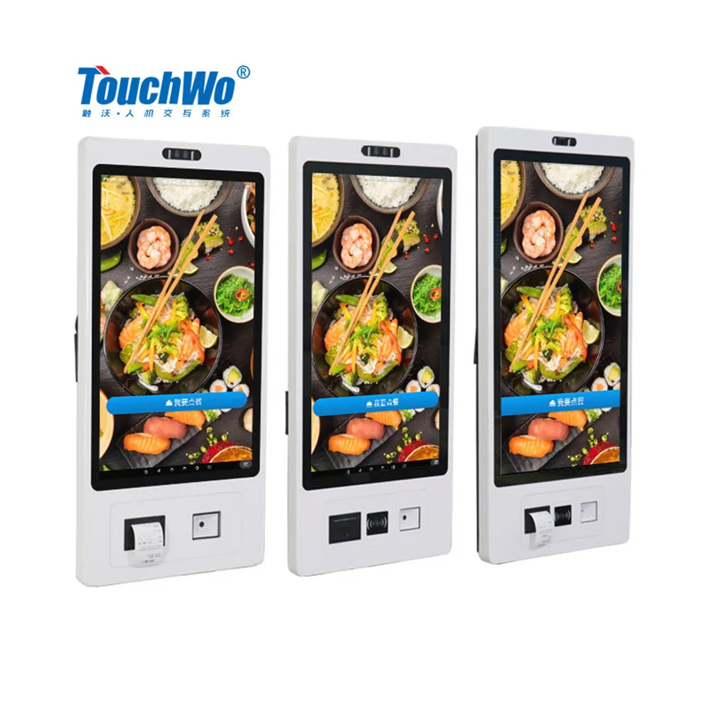TouchWo Настенный Киоск 21-дюймовый внутренний сенсорный ЖК-экран мультитач киоск для самостоятельного заказа розничных магазинов и ресторанов