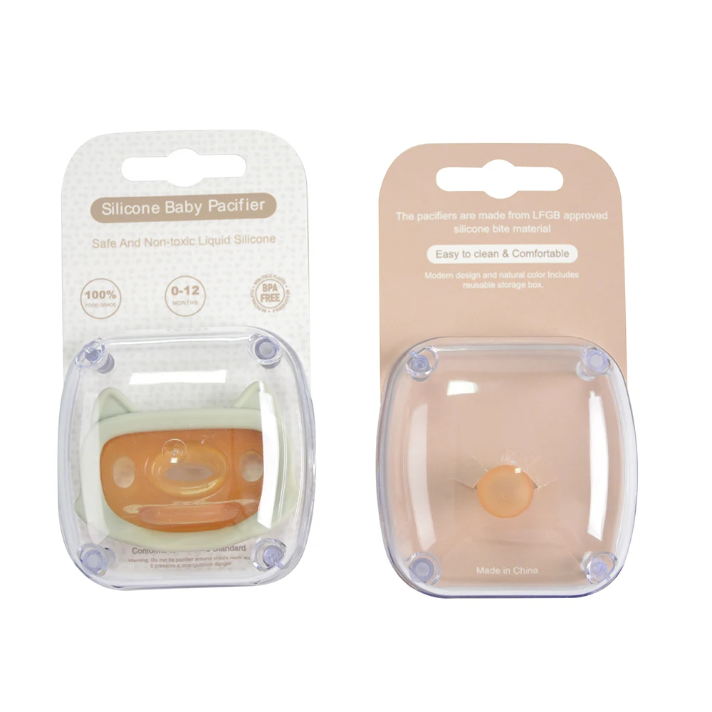 Wholesale Silicone Baby Nipple Silicone Pacifier Holder Unique Design Animal Baby Pacifier and Holder