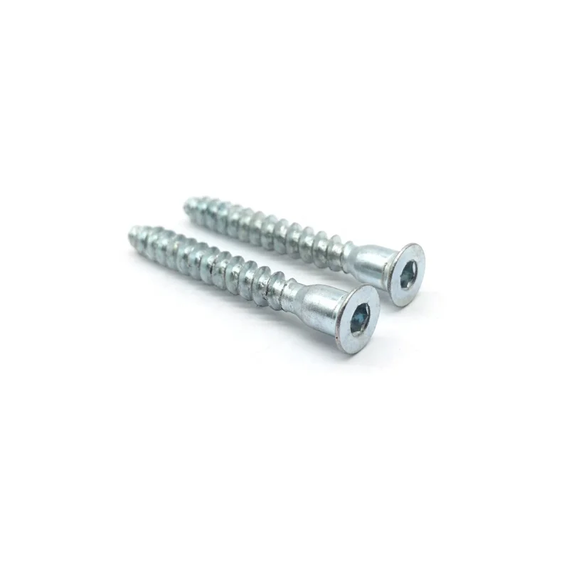 Zinc hex socket head wood screw