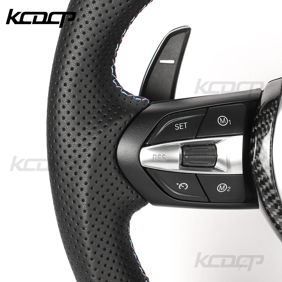 Полностью кожаный руль подходит для BMW F30 F31 F32 F34 F10 F18 F07 F20 F22 F23 F15 F16