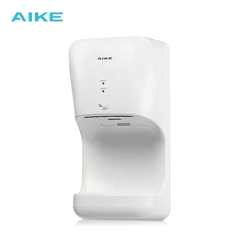  AIKE AK2632 новый дизайн ABS Коммерческая высокоскоростная струйная сушилка для рук с сливным баком