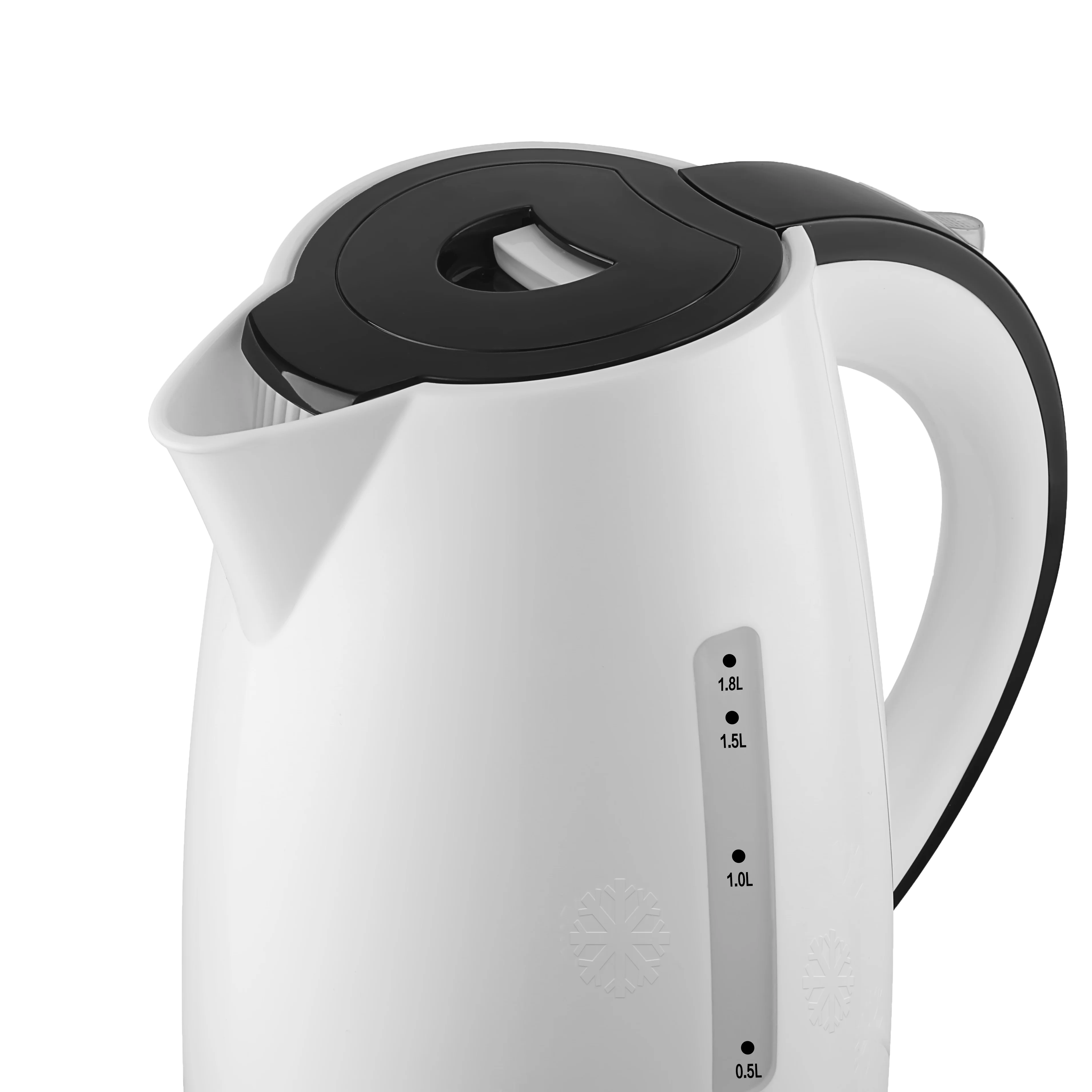 Маленькая кухонная техника капельный кофейный электрический чайник водонагреватель гусиная шея черный корпус пищевой пластик с логотипом питание молоком