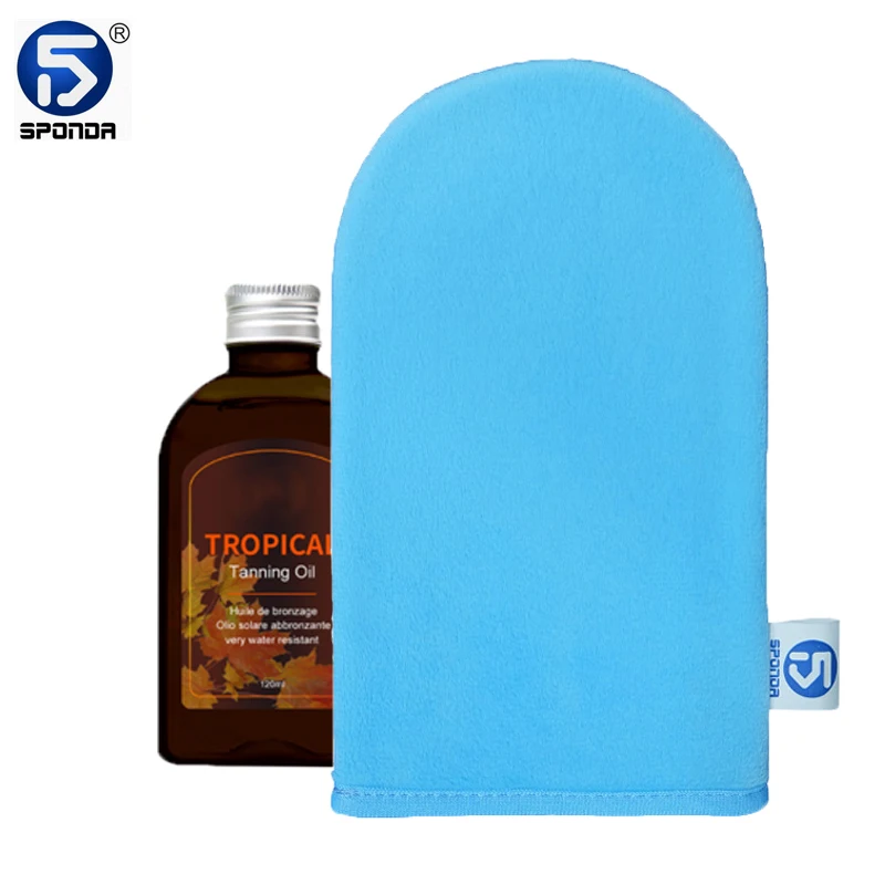 Комплект для загара с роскошным ощущением, водостойкая варежка для загара, варежка для загара с эластичным ремешком