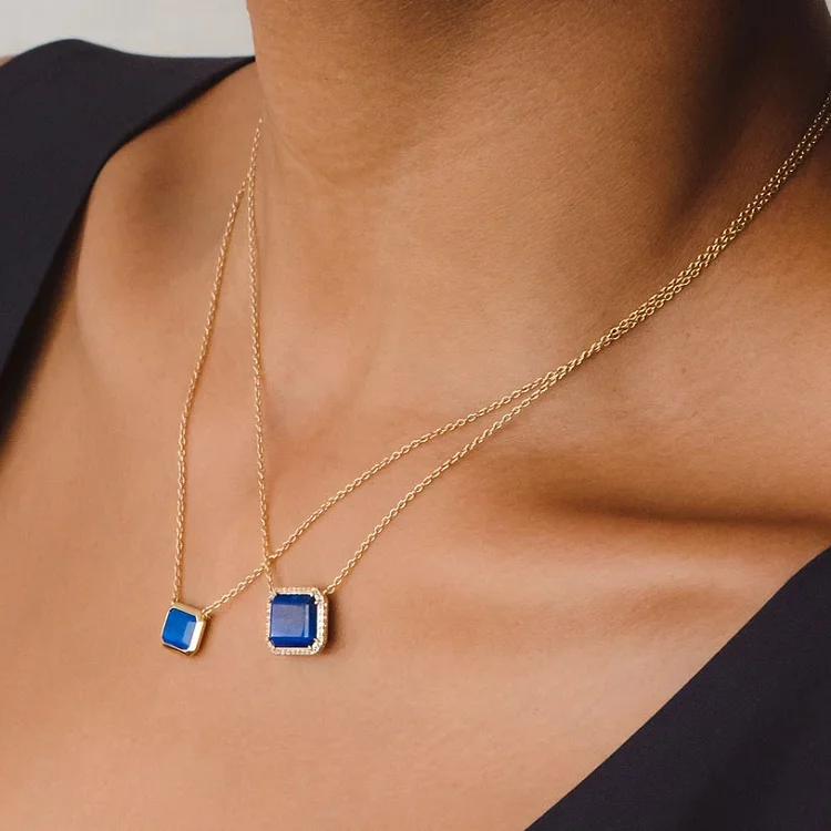 Gorgeous natural healing gemstone jewelry 925 sterling silver lapis lazuli onyx amazonite gem stone necklace