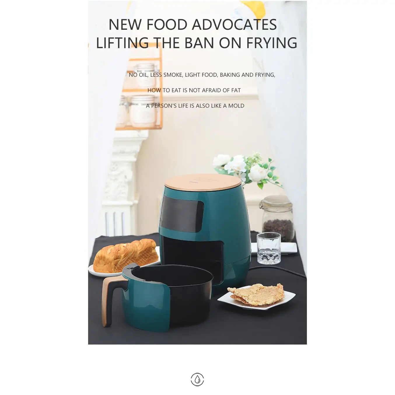 Air Fryer Parts Double Pot Bulk 15 12 10 Liter And Oven Wholesale Microwave 6L Double Basket 8L Stainless Steel Air Fryer 1.6L