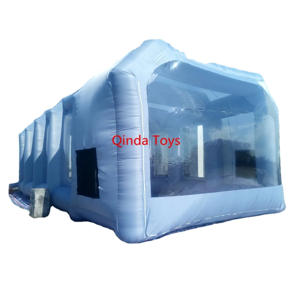 
10*5*3.5m Inflatable Car Wash Tent for Car Painting Room,Inflatable Spray Paint Booth with Carbon Filter 