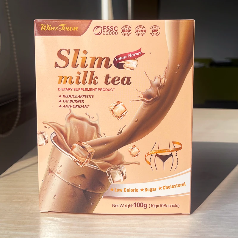2024 China New 10-Day Healthy Weight Losing Belly Flatting Nature Flavor Slims Milk Tea