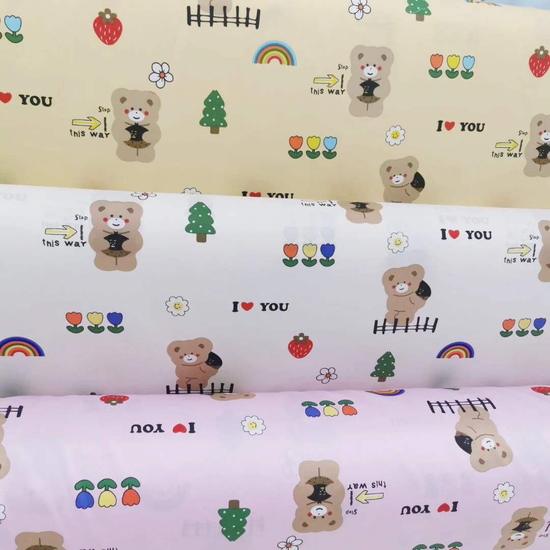 Новая осенняя и зимняя ткань из чистого хлопка с принтом, простыня, пододеяльник, хлопковая домашняя текстильная ткань