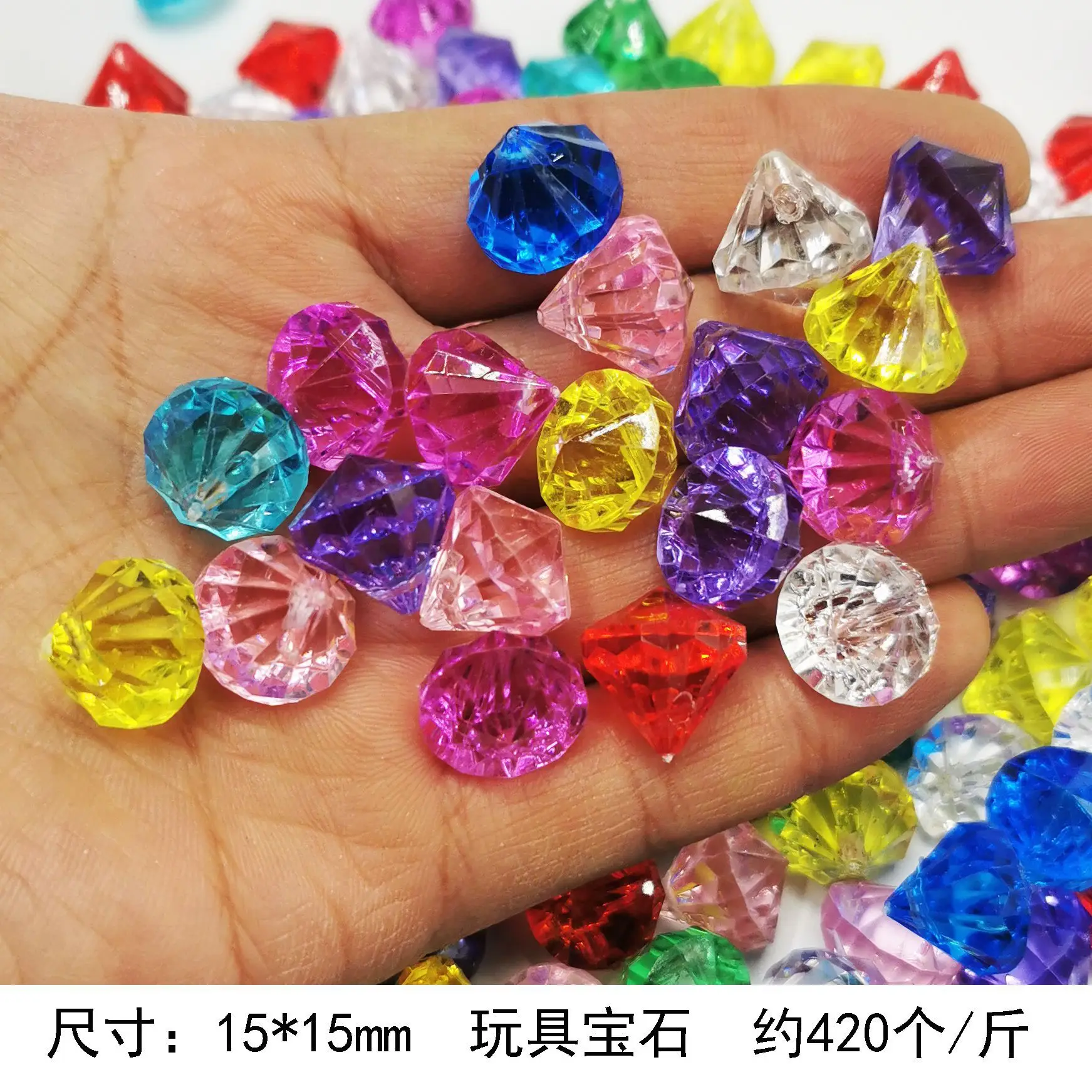 Kids toy plastic Diamond Gems fake Pirate Gems Treasure Jewels for Party Favors