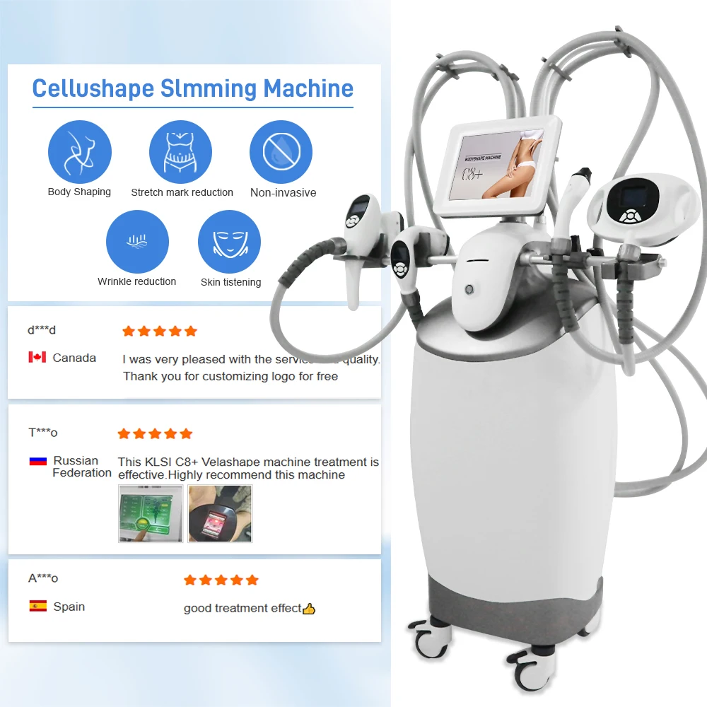 2024 KLS-C8+ Most Popular Cellulite Reduce Weight Loss Slimming Vela V9 V10 Body Face Shape Shaping 3 iii Machine Price For Sale