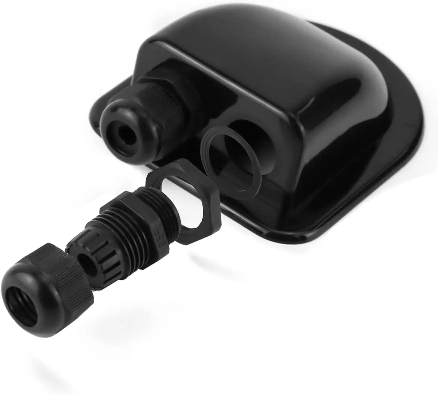 Solar Double Cable Double Hole Connection Cable Interface IP68 Waterproof RV Solar Panel Junction Box