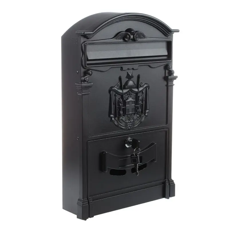 mailboxes residential cast iron mailbox letter box modern black aluminum post box mailboxes outdoor