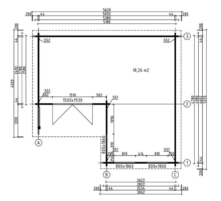 Modular Office Wood Structure Prefab Homes Tiny House Foldable Portable Log Cabin