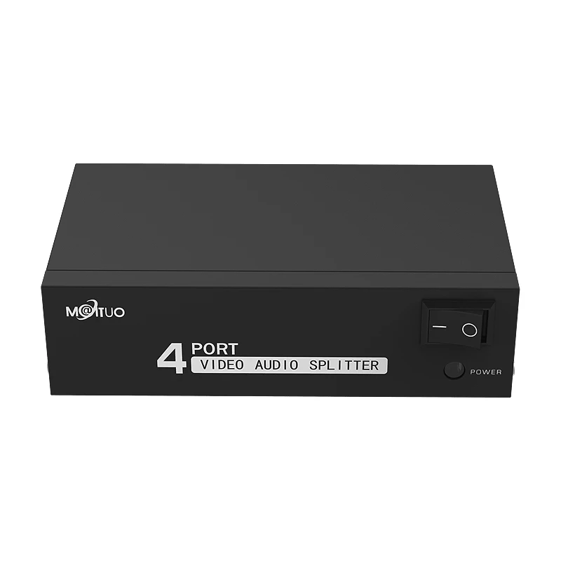RCA сплиттер 1 в 4 out, MT-VIKI 1x4 1 компьютера 4 монитор + адаптер питания штекер RCA