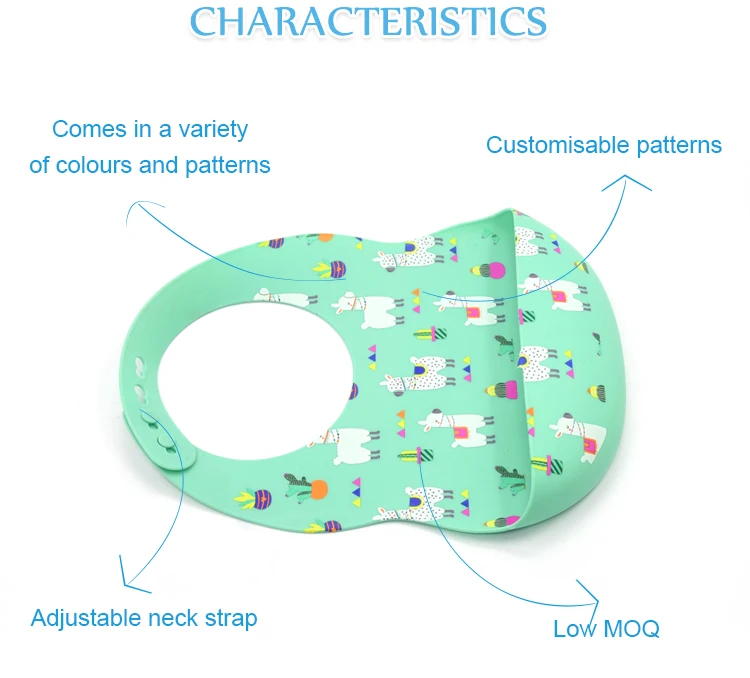 Silicone Baby Bibs with Food Catcher Hot Sales Easily Clean Soft Waterproof OEM Protect Baby Clothes Support Button 110g