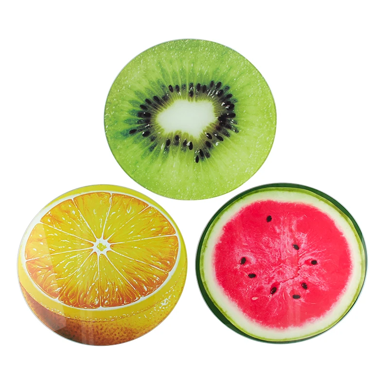Durable Using Low Price Glass Custom Watermelon Shape Cutting Board