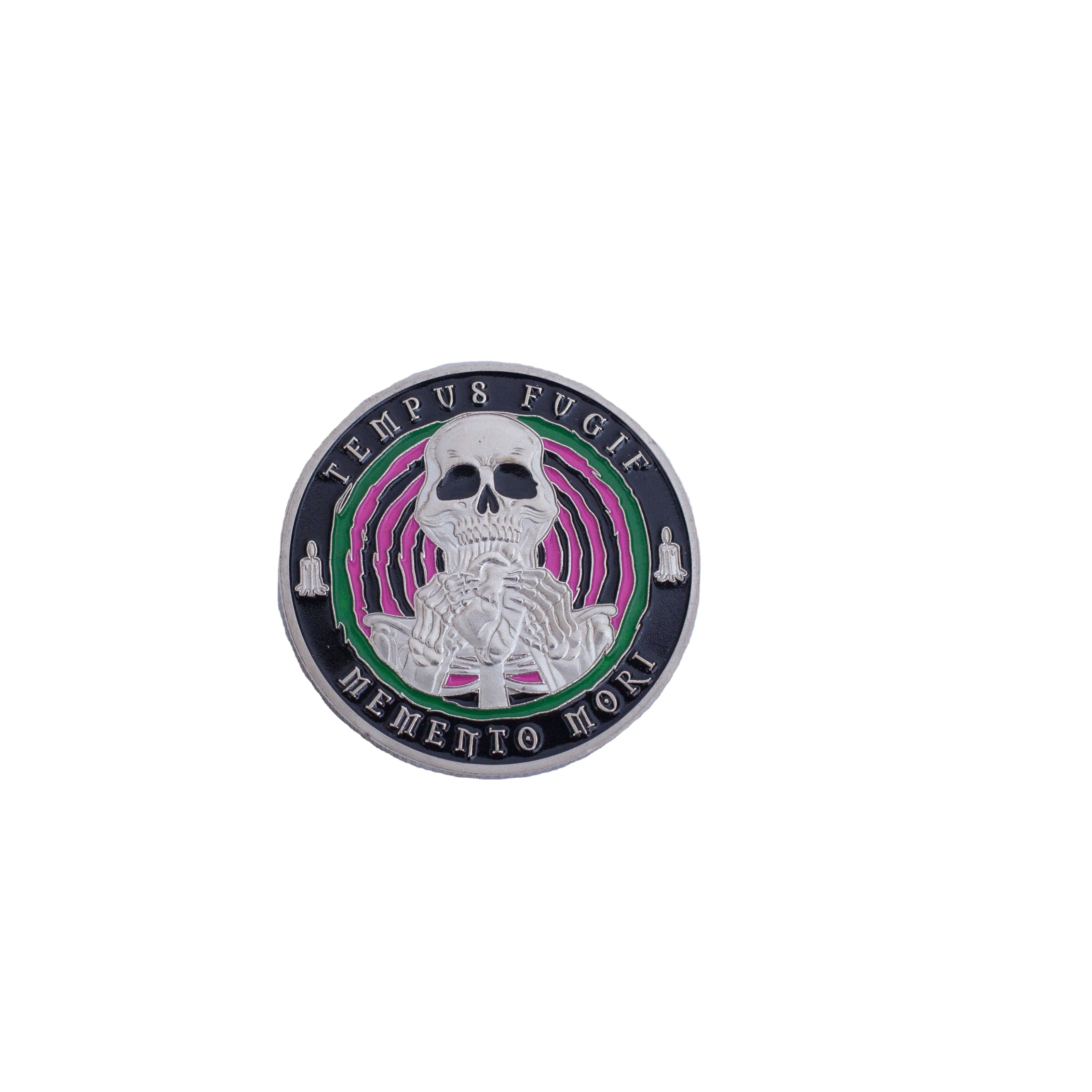Halloween Skull Dark Knight Antique Silver Commemorative Cameo Collectible Coins Factory Direct Wholesale