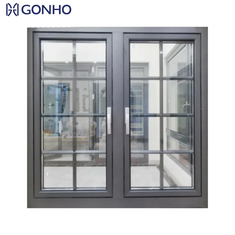 Smart Home Design Interior Windows Hurricane Impact Glass Windows Aluminum Alloy Casement Windows