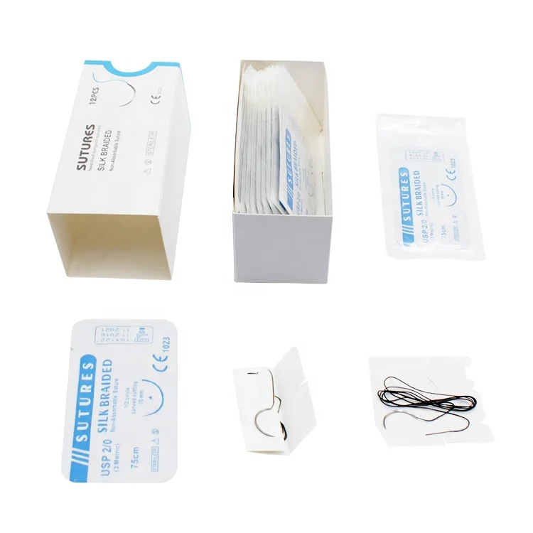 
Medical Disposable Sterile Surgical Suture with Needle 