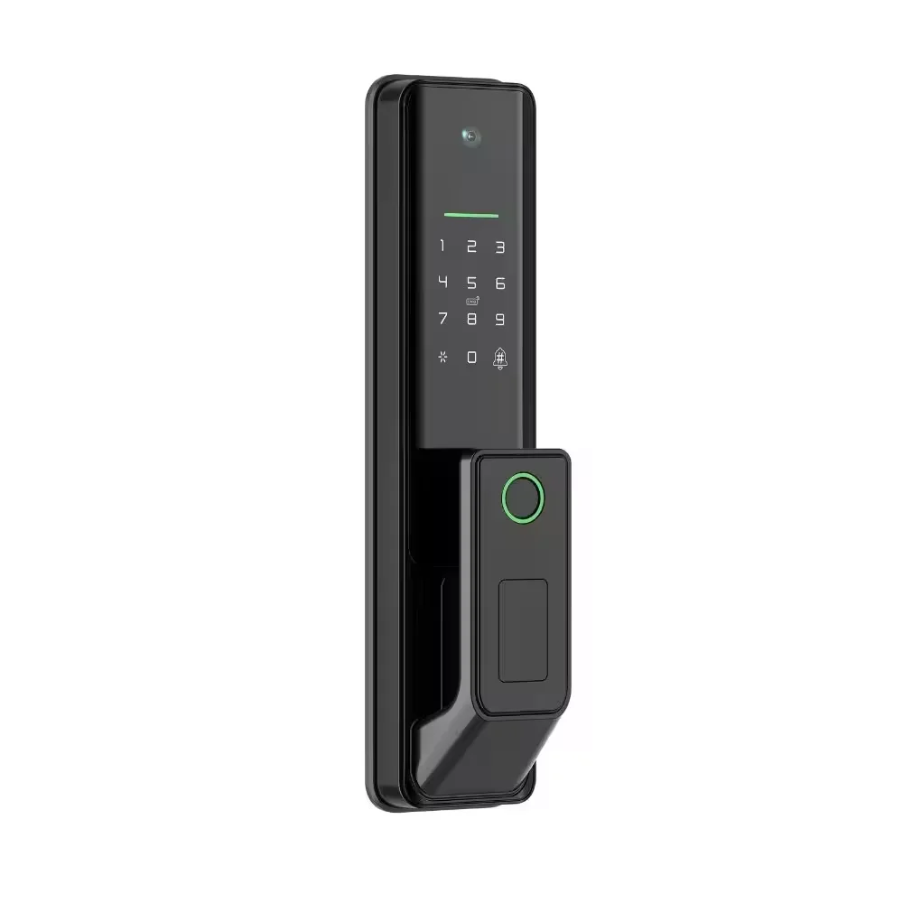 Sinovo Tuya Smart Wood Lock WiFi Fingerprint Reader RFID Access Memory Card Cloud Home Security Keyless Cerradura Access