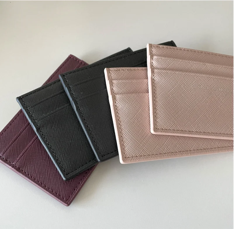 Индивидуальный Женский Роскошный мини-держатель для кредитных карт из искусственной кожи с передним карманом