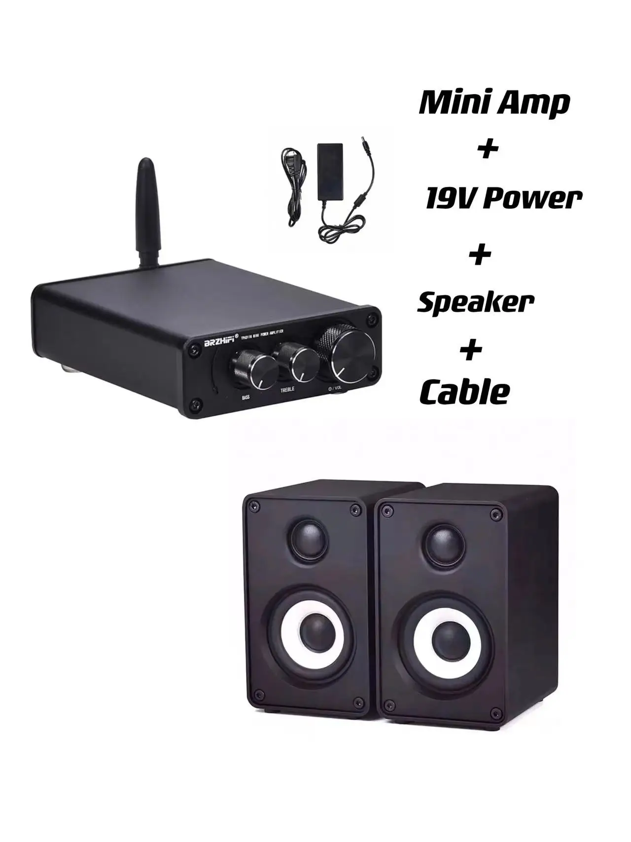 2.5 inch HIFI Studio Monitor Audio speakers professional recording music gaming sound equipment passive universal with amplifier