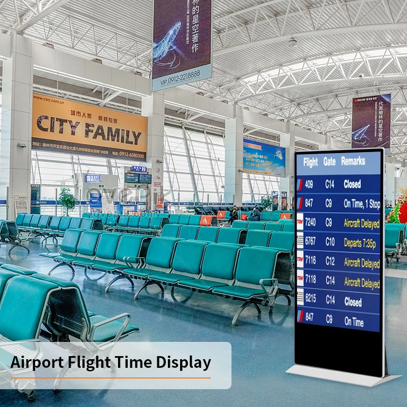 interact screen lcd advertising player totem screen digital signage and displays