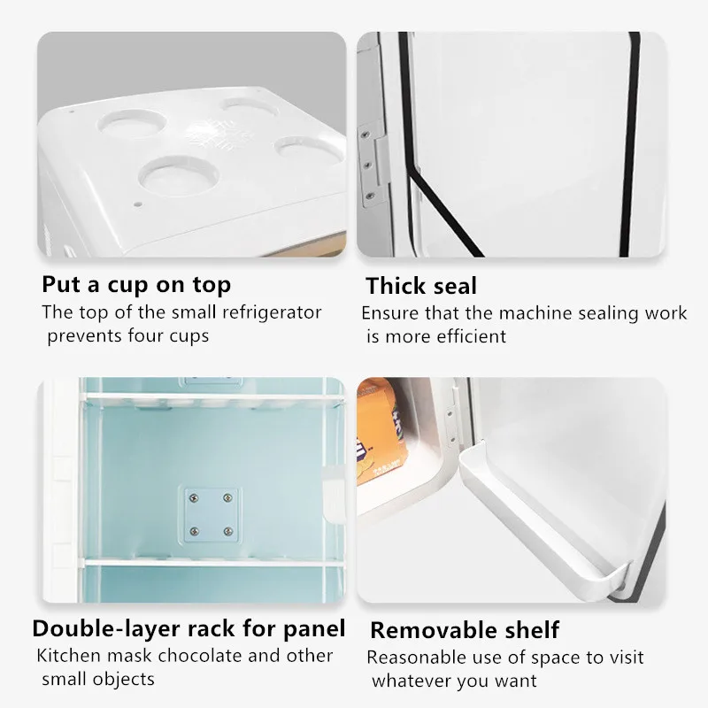 2020 New Portable 25L Home Car Mini Bar Refrigerator Small Fridge for Home and Car Use