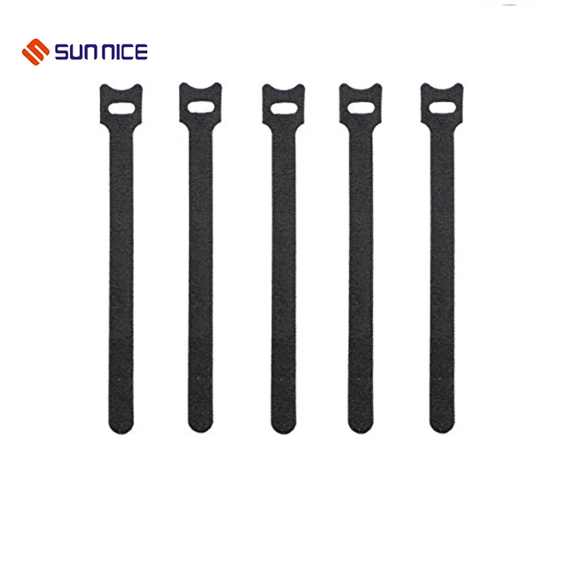 Self-Locking Wire adjustable cable ties Colorful Nylon Hook And Loop