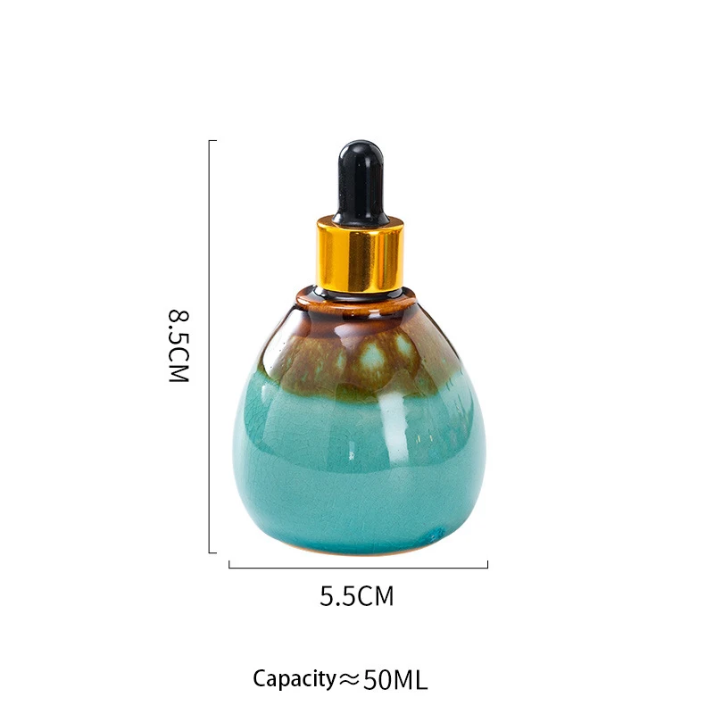 High-end glass dropper ceramic essential oil essence skin care bottle Beauty salon Thai SPA aromatherapy SPA dispensing bottle