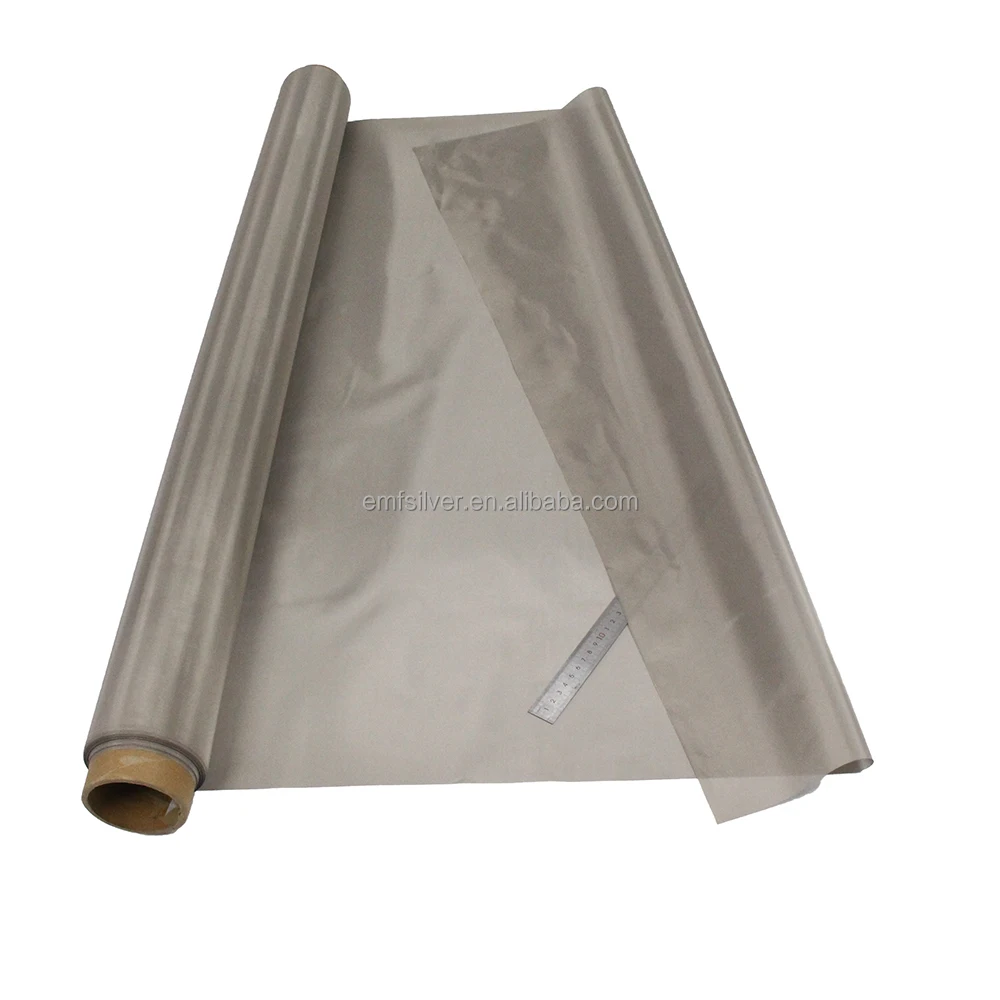 BLOCK EMF Nickel Copper Mesh Gauze Tulle Type Fabric Shielding RFID Reducing EMI EMF Conductive fabric