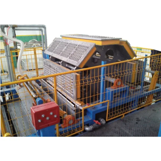 Small 4 sides semi automatic egg tray machine with drying line,paper coffee tray making machine