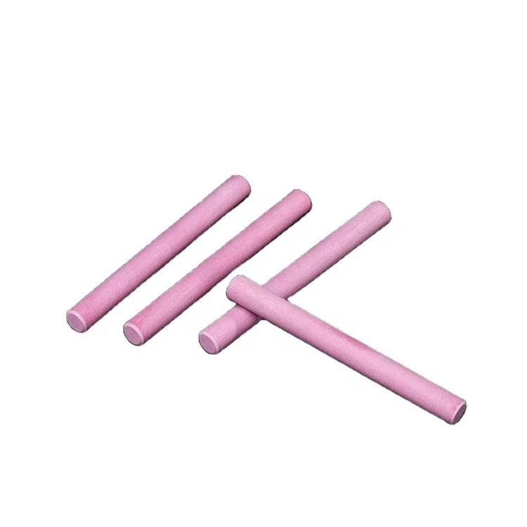 Red alumina ceramic rods Ceramic sharpening rods High temperature resistant ceramic resistance rods