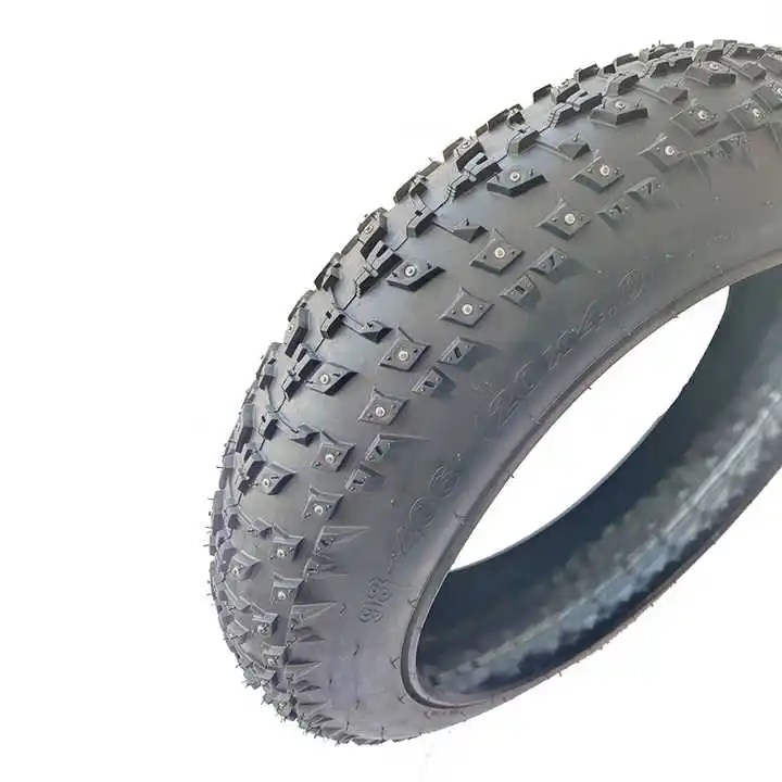 20x4.0 Tyre 198 pcs Spikes Snow Fat Tire Bike Big Snow Electric Bike Rubber Winter Studded Tires