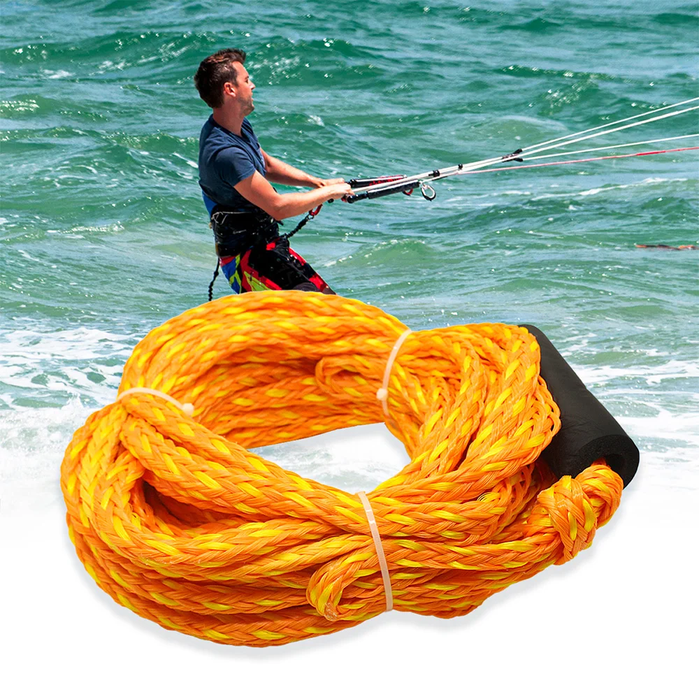 Floating water sports tow rope hollow braided rope PP PE braided rope