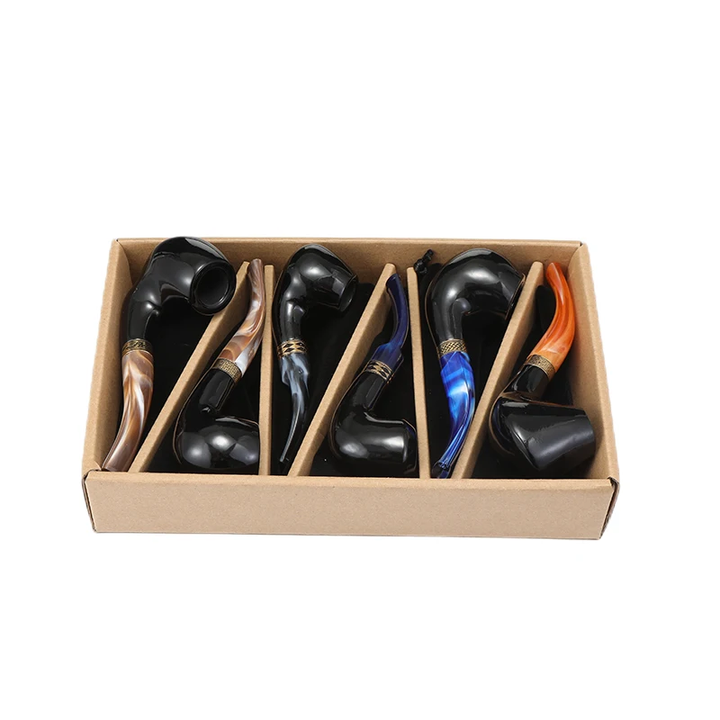 Smoking Pipe Wooden Man Factory Direct Hot Sale Custom Herb Fancy Small New Arrival Smoke Oem Odm Resin Wooden Smoking Pipe