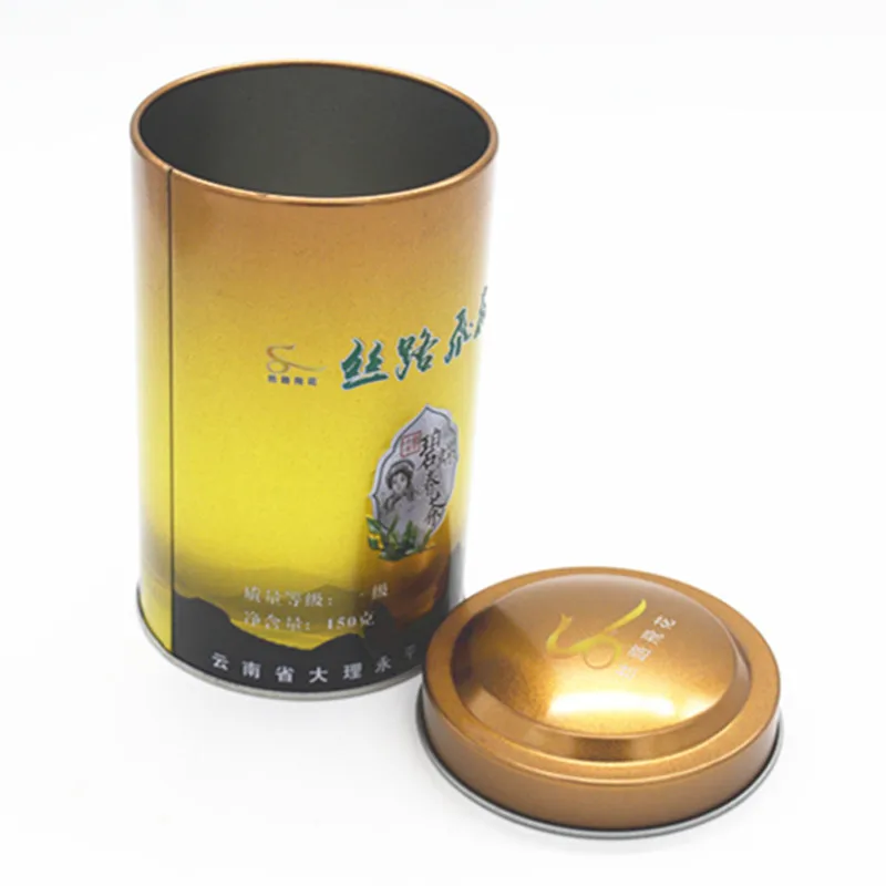 
wholesale can small tea tin container 12oz tin square metal tin empty tea can 