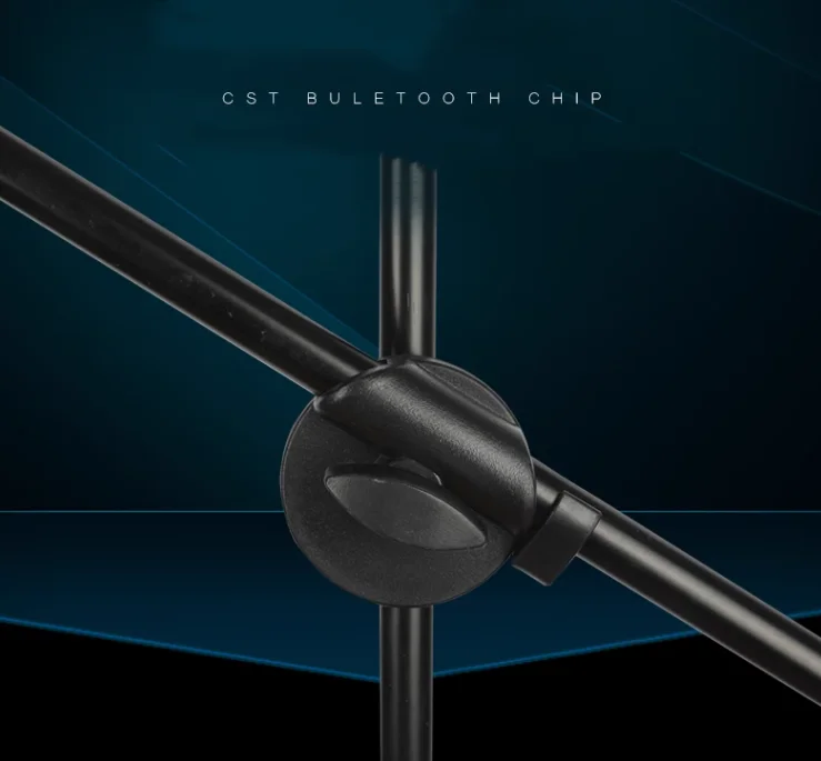 BEST SALES DOUBLE MICROPHONE STAND STABLE DELUXE BLACK