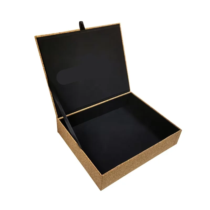 Hard Paper Cardboard Cosmetic Packaging Gift Flip Brand Box Luxury Custom Logo Printing Matte Shiny Black Cardboard Accepted
