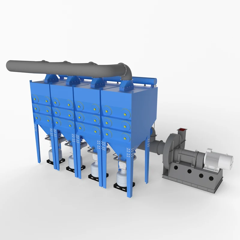 Пылеуловитель с наклонным картриджем большого объема воздуха в сборе с фильтрующим картриджем с двойным сроком службы для производства батарей