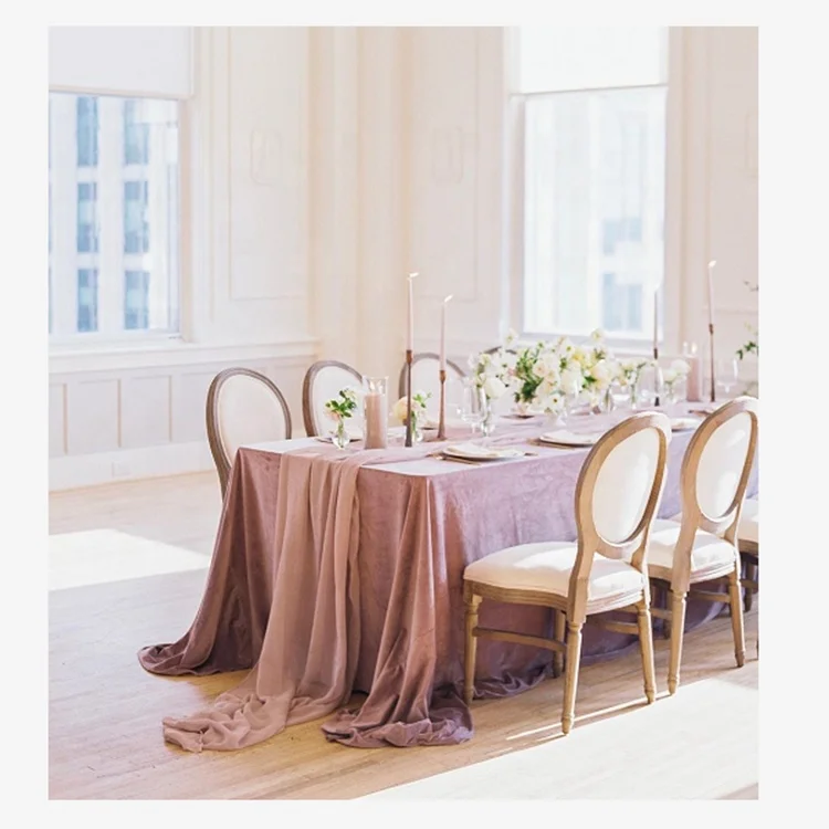 Custom Wedding Decoration Supplies Velvet Tablecloths Rectangle