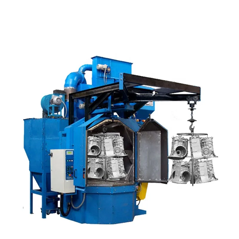 High Efficiency Double Hanger/ Hook Type Shot Blaster Blasting Machine